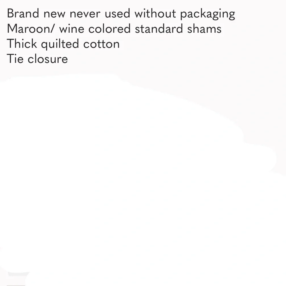 Pottery Barn Pillow Shams